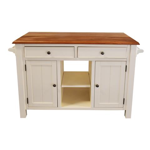 Atlantic White Kitchen Island