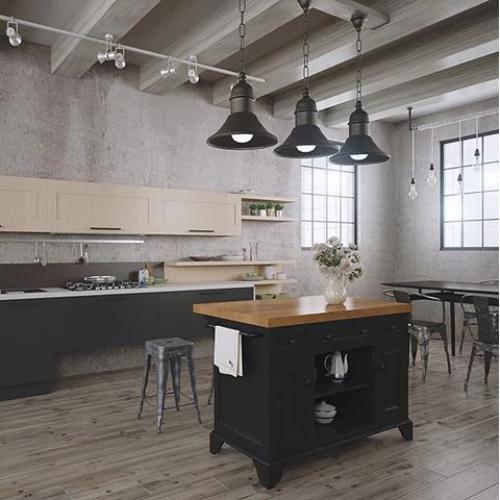 Sutton Kitchen Island Black