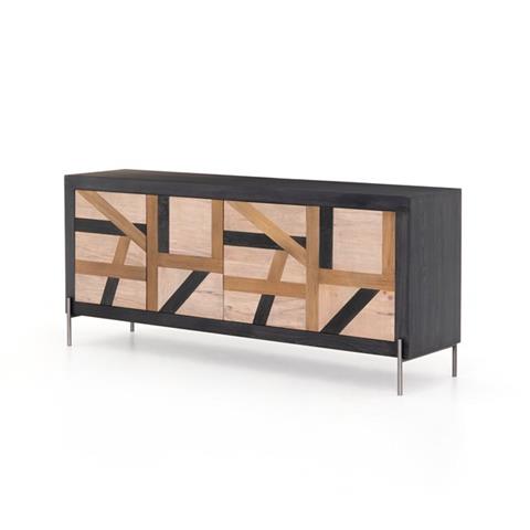 Kalu Sideboard-Black Wash/White Wash