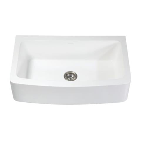 Gourmetier GKFA36229 Solid Surface 36″ x 22″ Farmhouse Single Bowl Kitchen Sink